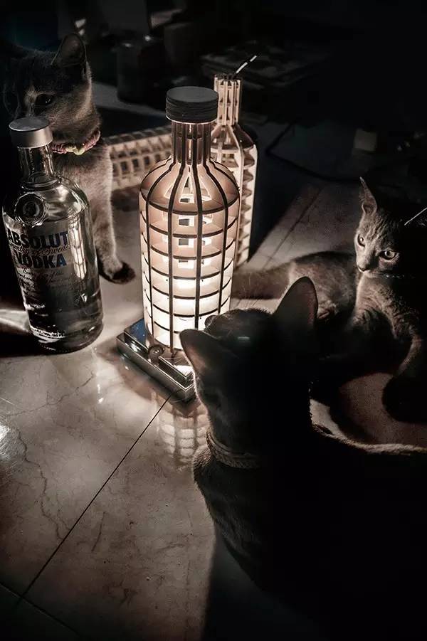 伏特加带灯光,绝对伏特加夜装限量版星夜紫