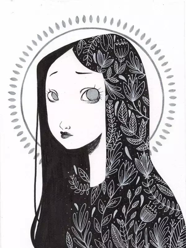 插画魔卡少女樱,插画少女和猫图片