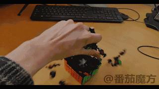 27阶魔方的还原教程,人工还原22阶魔方