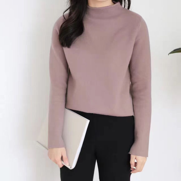 打底百搭拼色毛衣,日韩系风格搭配衣服