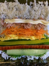 韩式虾卷紫菜包饭,正宗紫菜包饭