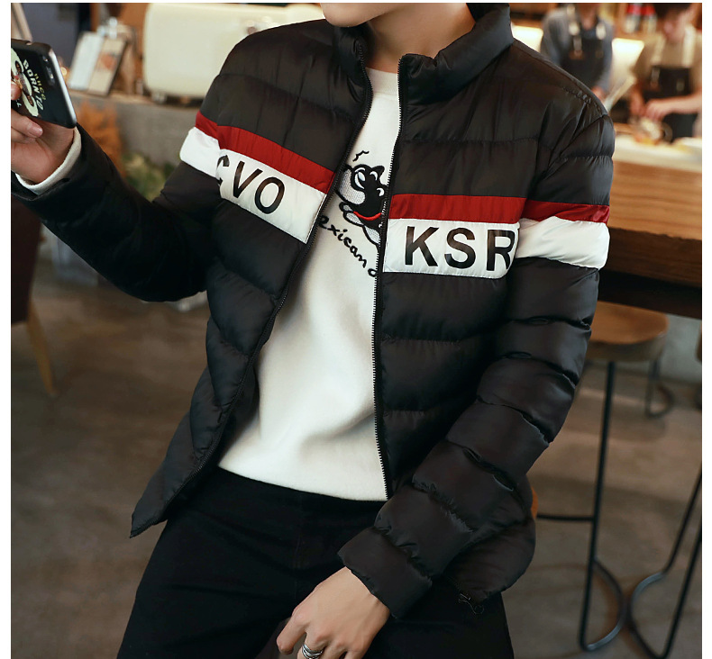 棒球领加厚棉服外套，冬日下的日照型男