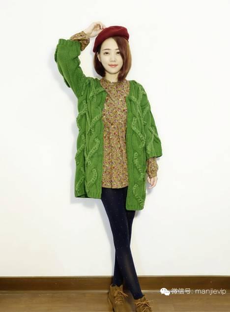 韩系复古毛衣外套 (韩国东大门毛衣外套慵懒小众款)