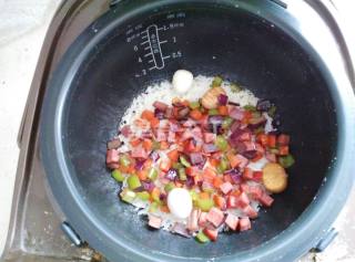 #信任之美#脆皮肠栗子焖饭