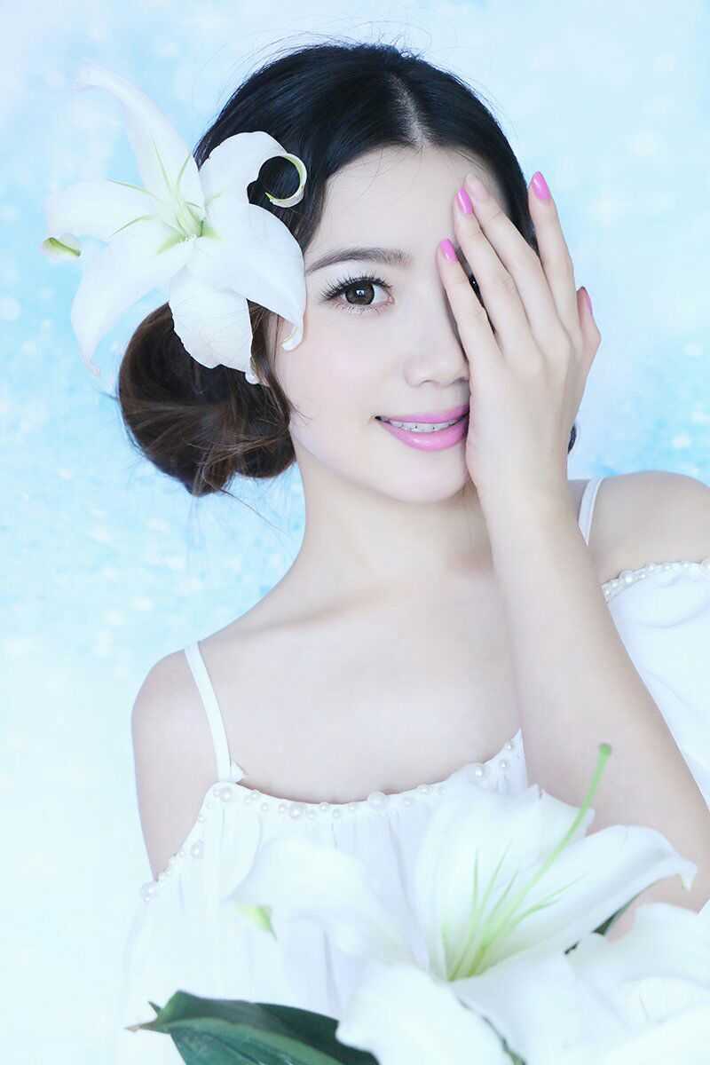 自然妆容帮你打造无瑕新娘,合适方圆脸的新娘妆容教程