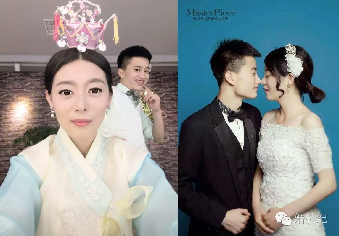 晒老公啦！老公发型对了婚纱照也能拍成韩剧海报哟