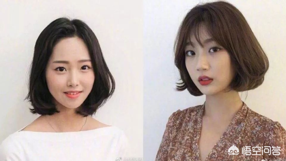 胖妹妹圆脸发型短发,大圆脸合适哪种短发烫卷