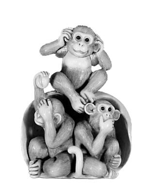 日本文化三不猴,三棱文玩核桃是怎么来的