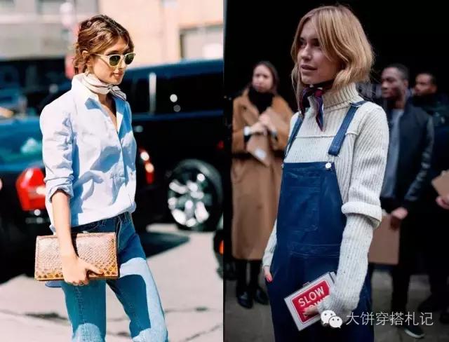 丝巾围巾搭配秋冬,丝巾围巾时髦搭配系法