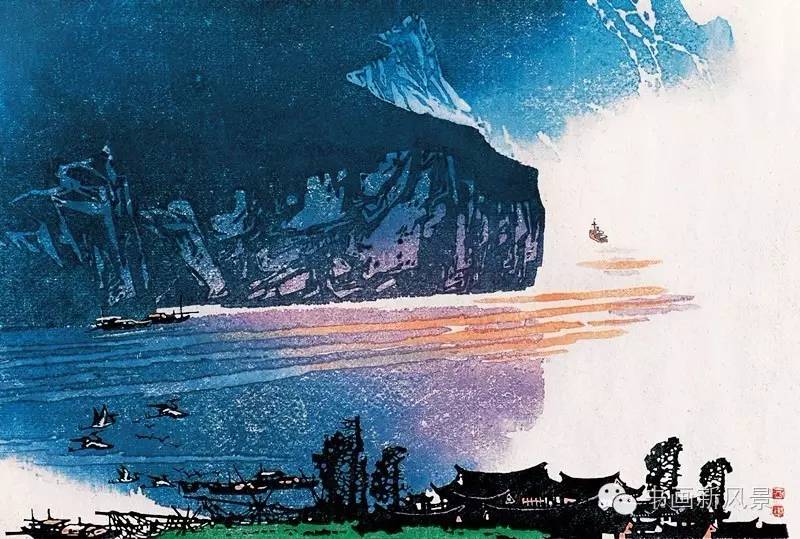 最美套色木刻版画,水印套色木刻的制作方法