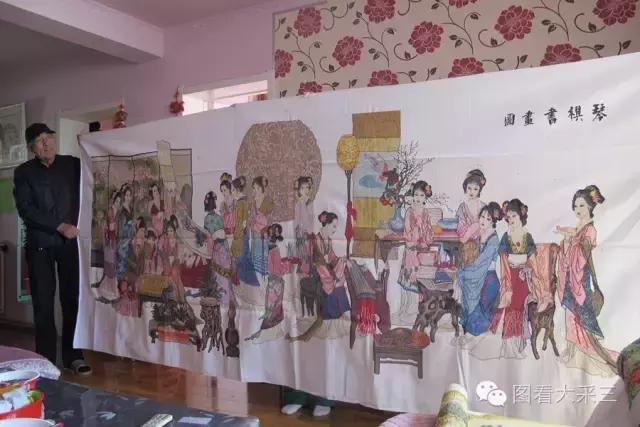 盐池县青山乡这个老汉，织了幅十字绣竟价值30万！