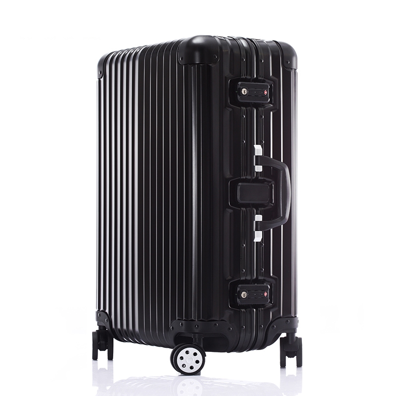 日本前置开口拉杆箱万向轮行李箱,铝框行李箱万向轮加厚耐用拉杆箱