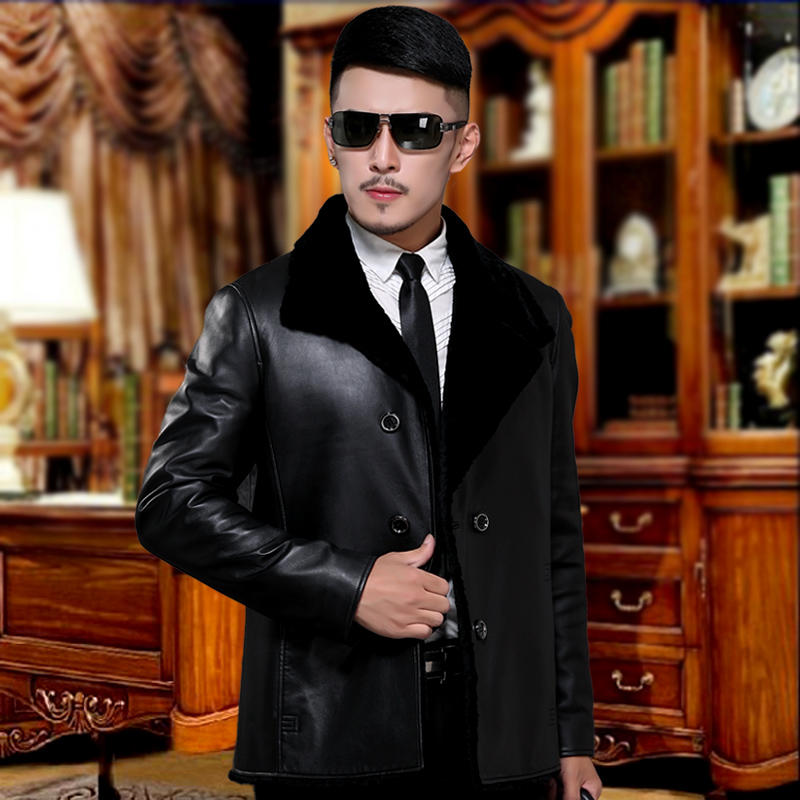 真男人穿搭皮衣,男性时尚穿搭皮衣