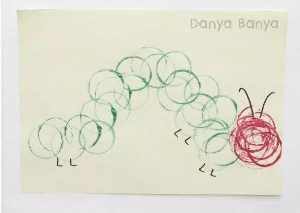 幼儿园卷纸筒环保手工作品,儿童手工涂鸦画纸