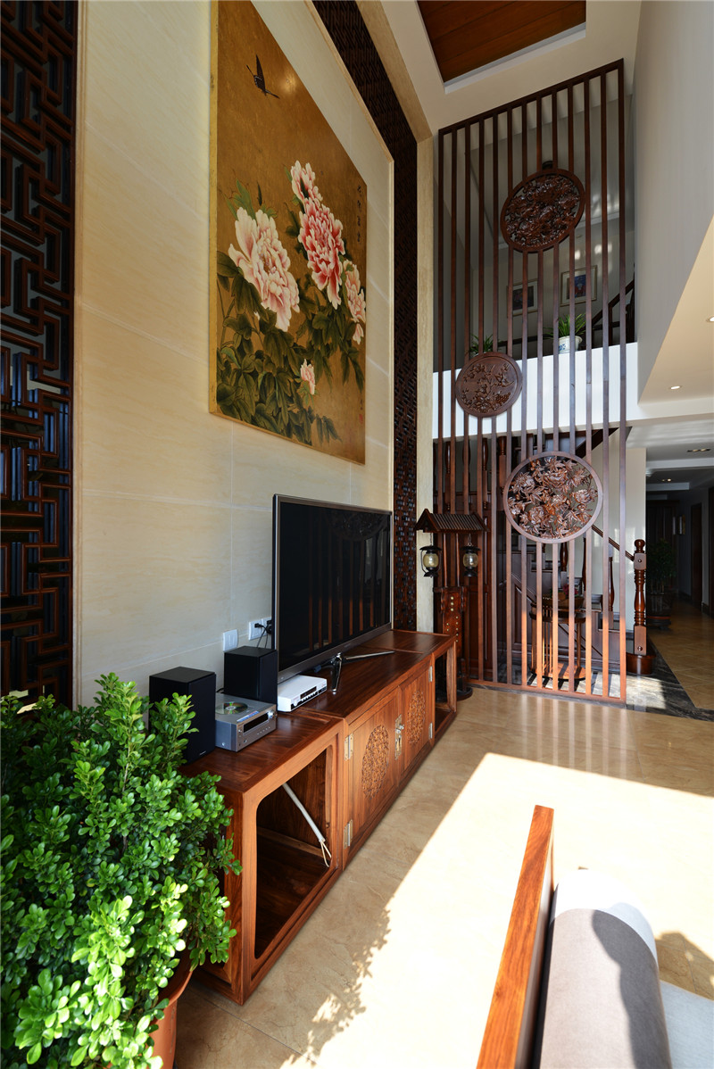 法式别墅红木装修,新中式装修红木家具别墅