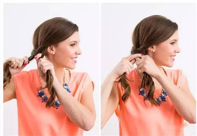 慵懒风鱼尾辫,复古鱼尾辫