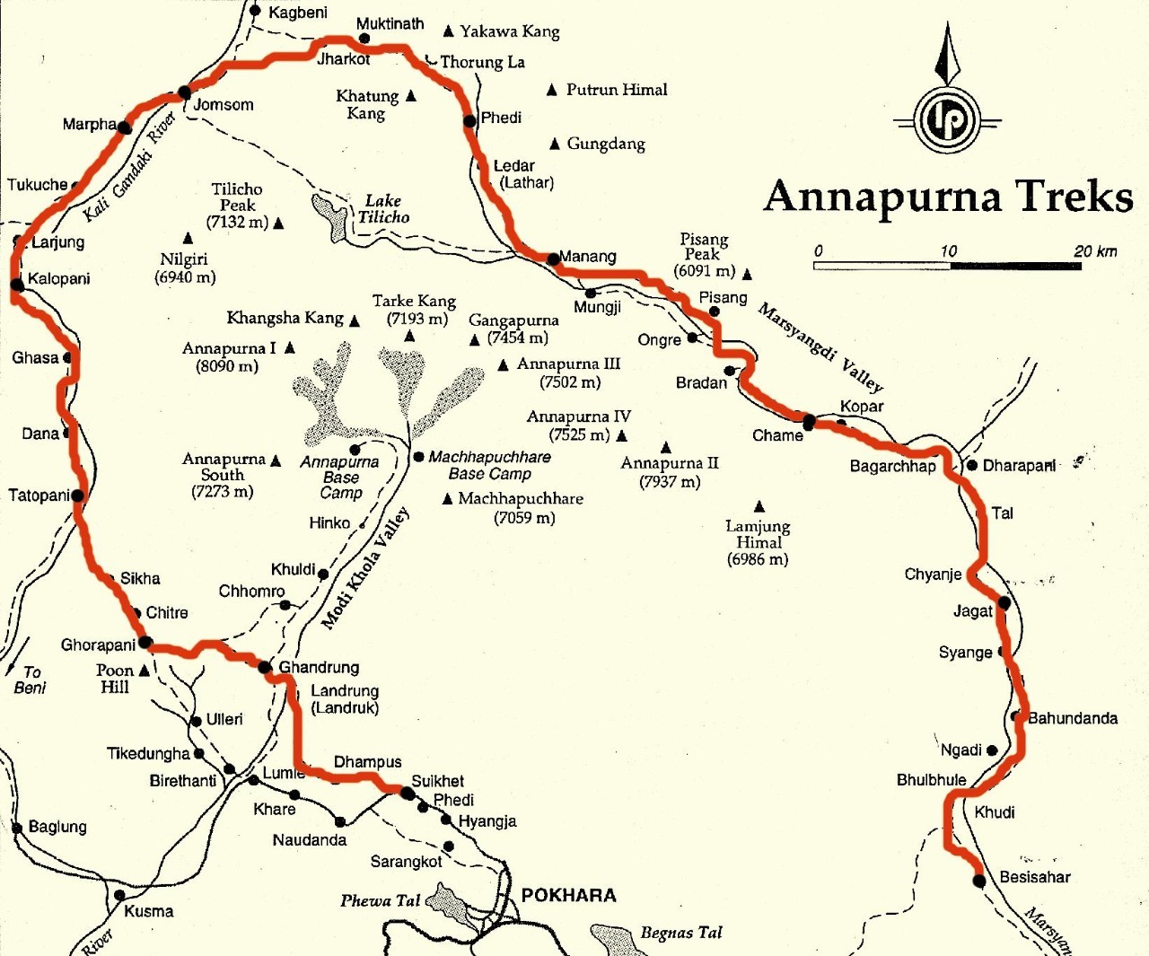 尼泊尔安娜普尔纳大环线act,尼泊尔安纳普尔纳徒步路线