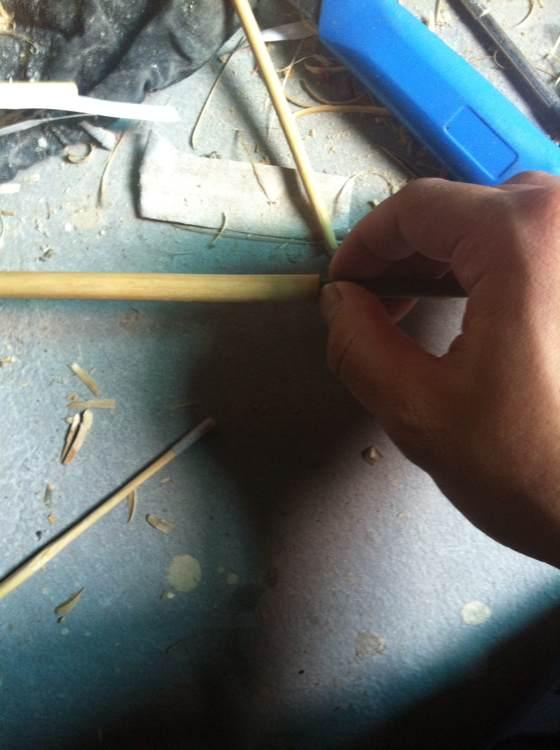 自己用竹子手工打造钓鱼竿，附上完全设计图和流程图