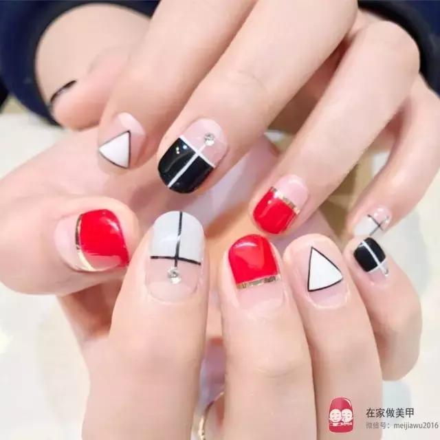 极致法式甲教程,大弧度法式半甲教程