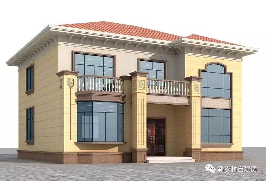 双拼二层兄弟共建房图纸20万以内,20万别墅砖混二层免费图纸