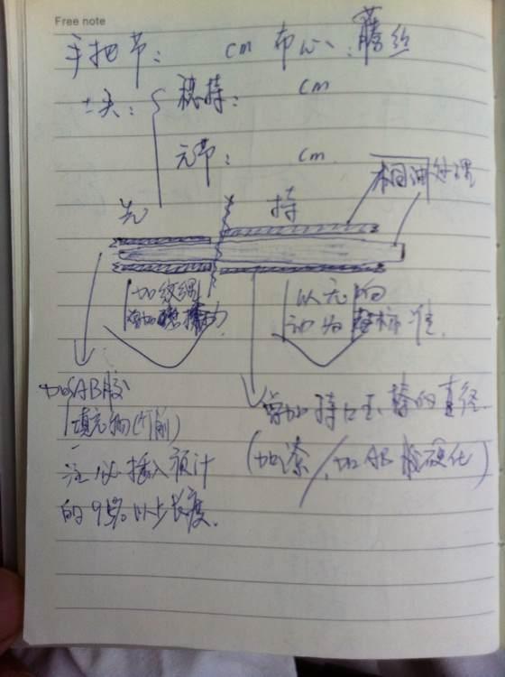 自己用竹子手工打造钓鱼竿，附上完全设计图和流程图