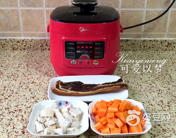 美的电压力锅糙米饭,美的mini饭煲