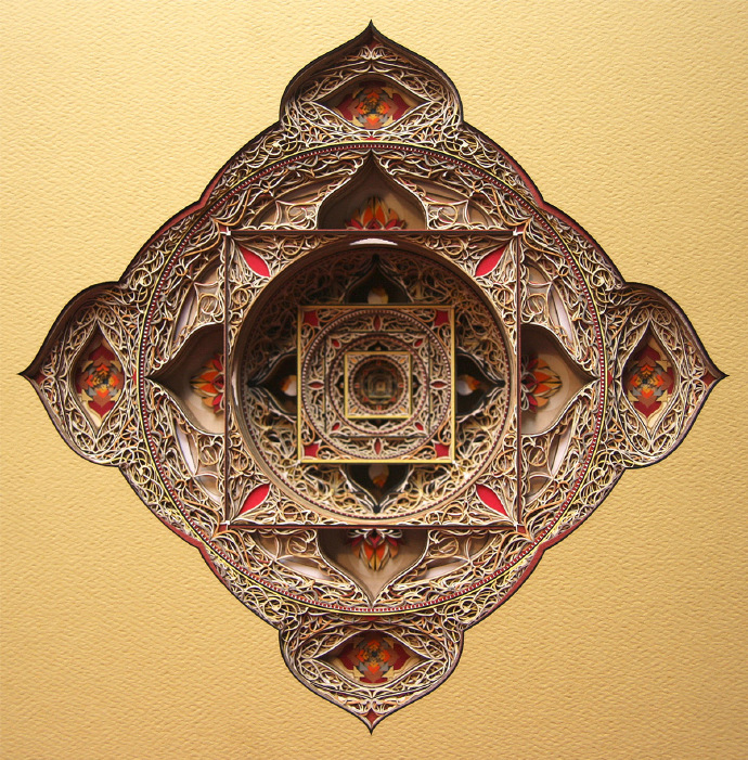 纸艺立体作品,完美世界绘画版
