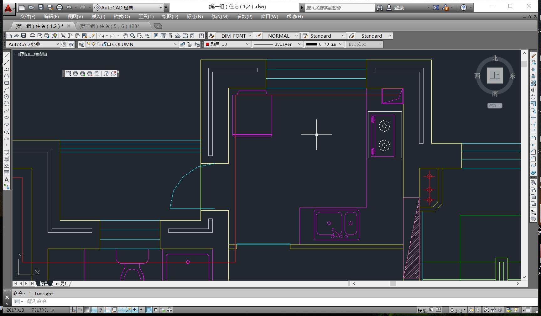autocad全局线宽怎么设置,autocad分享的图纸不显示线宽
