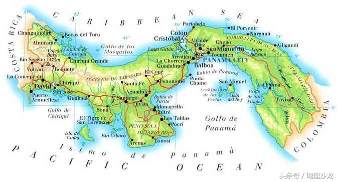巴拿马和哪个国家挨着,以巴拿马运河为界的是哪两个大洲