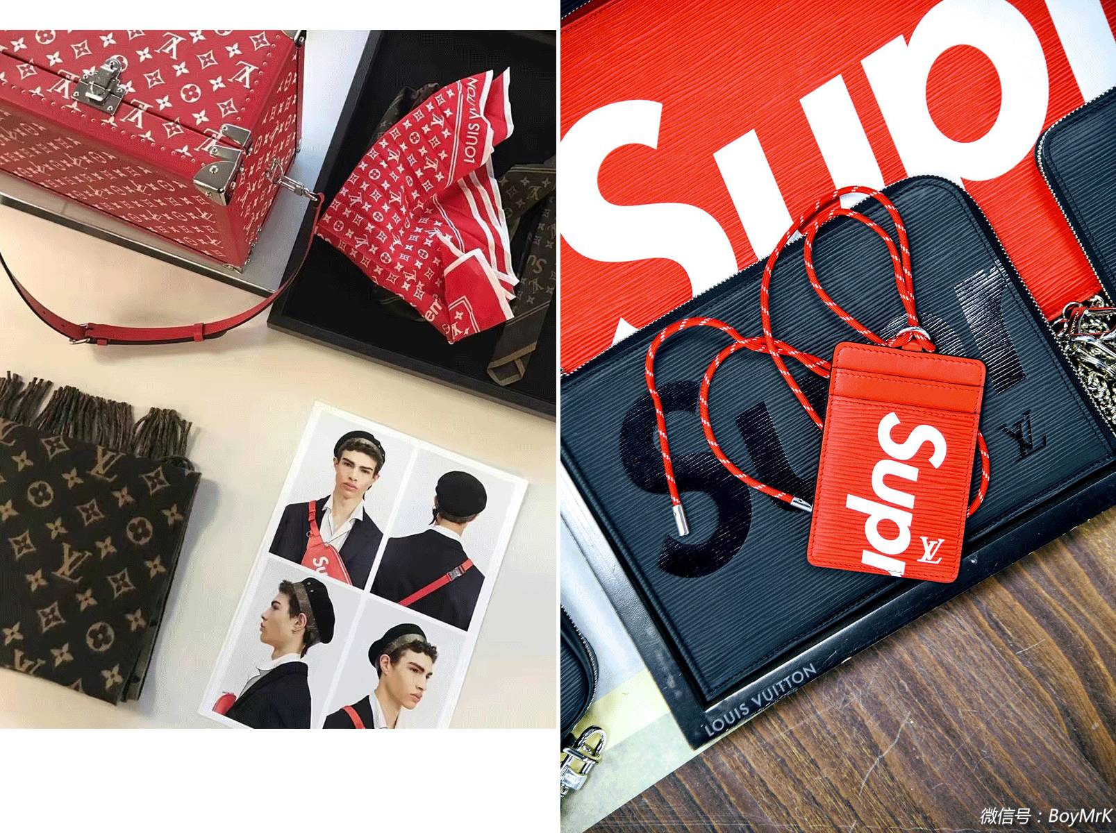 lvsupreme联名套装,supreme最难抢的联名