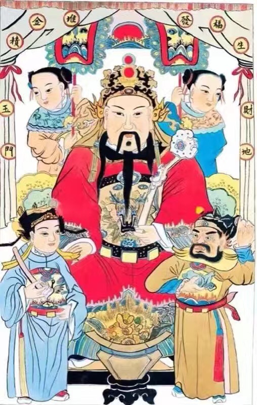 初五正确的五路财神图,初五迎财神10张图