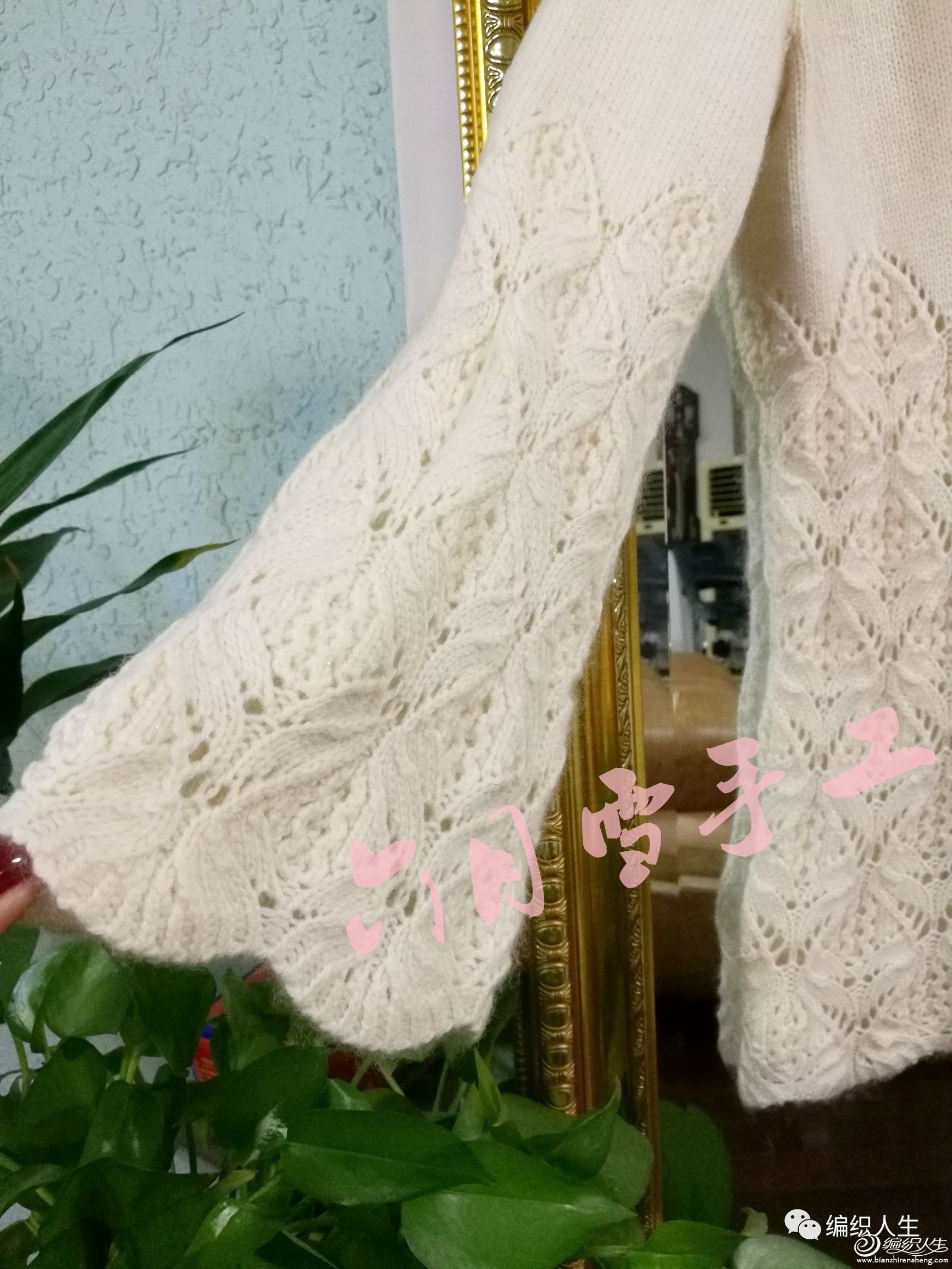 粗毛线落肩袖毛衣编织教程全过程,编织落肩袖毛衣简单易学的花型