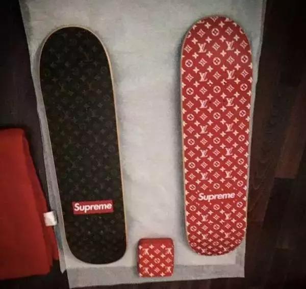 lv x supreme联名红色卫衣 (lv和supreme联名牛仔外套)