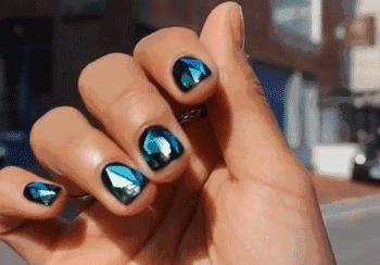 美甲款式推荐2024夏款手绘美甲,美甲款式手绘爆款美甲图显白