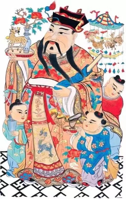 初五正确的五路财神图,初五迎财神10张图