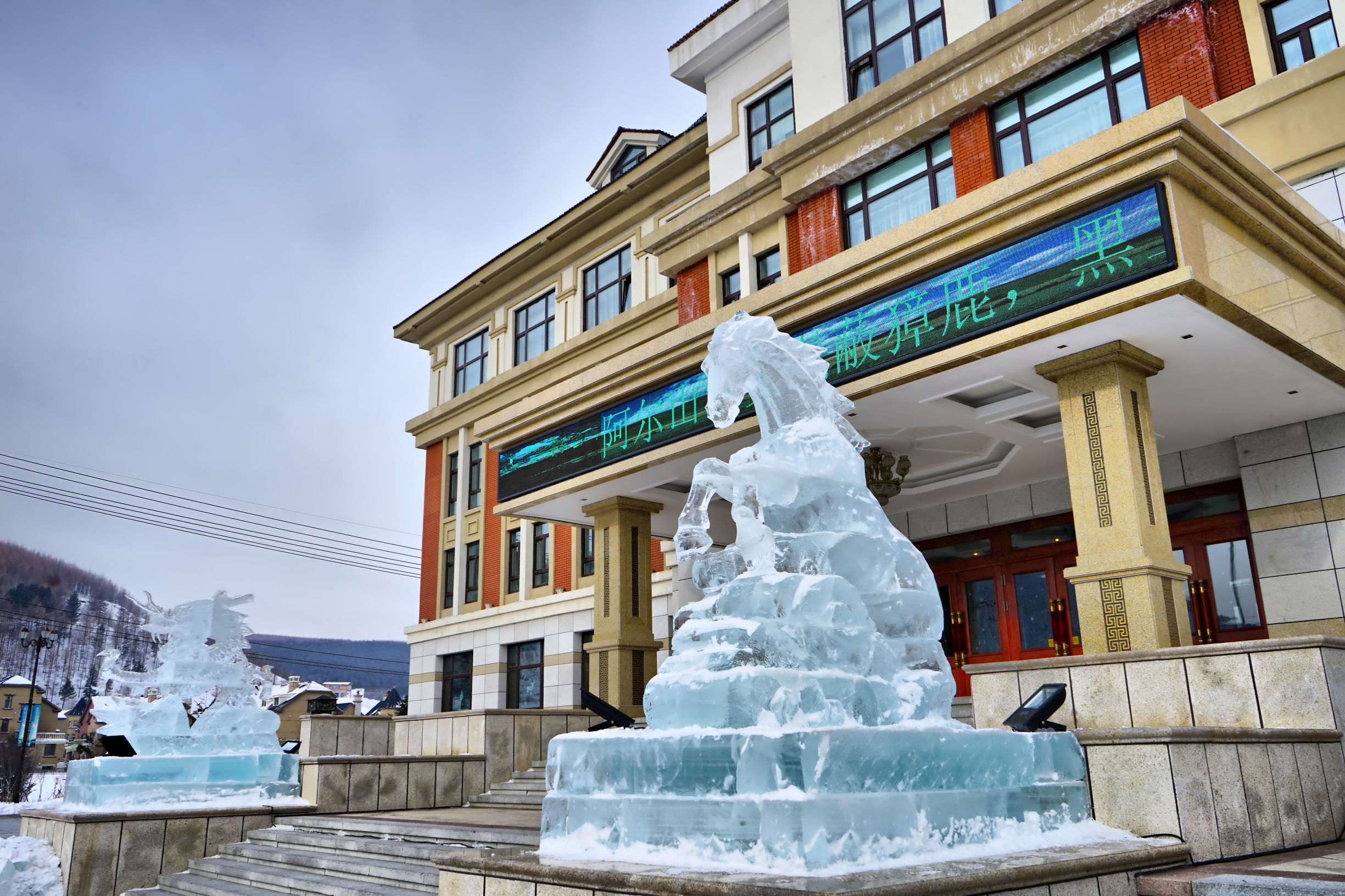 穿越内蒙古大草原雪景,来内蒙古大草原看雪