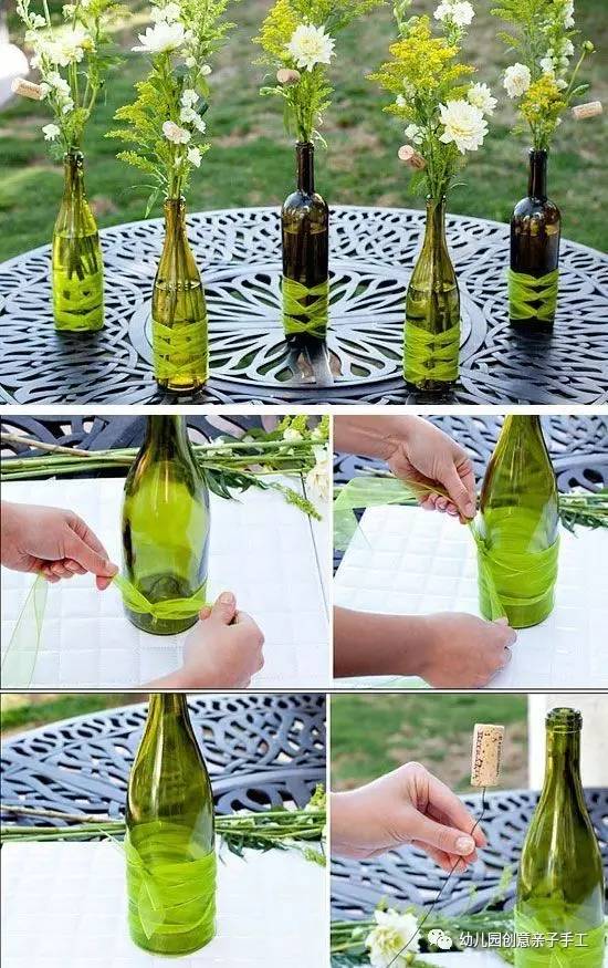 幼儿园废旧化妆瓶手工制作大全,废物利用手工幼儿园罐头瓶