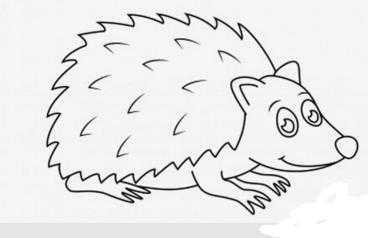 刺猬简笔画怎么画视频,刺猬简笔画手工