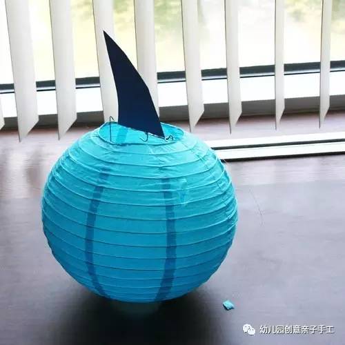 幼儿园手工折纸大鲨鱼,幼儿园手工鲨鱼折纸