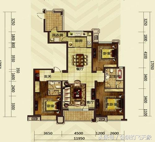 沈阳中海和平之门142㎡美式风格装修图居住舒适采光好