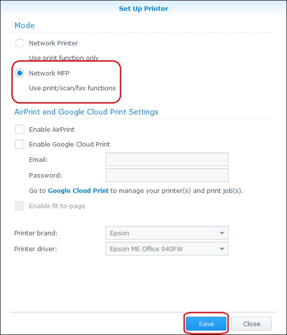 nas共享打印机怎么设置,synology能够用什么打印机