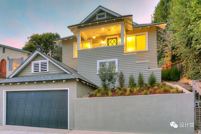 自建房与山融合,背靠石墙建房