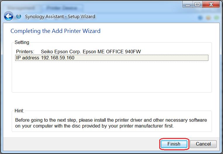 nas共享打印机怎么设置,synology能够用什么打印机