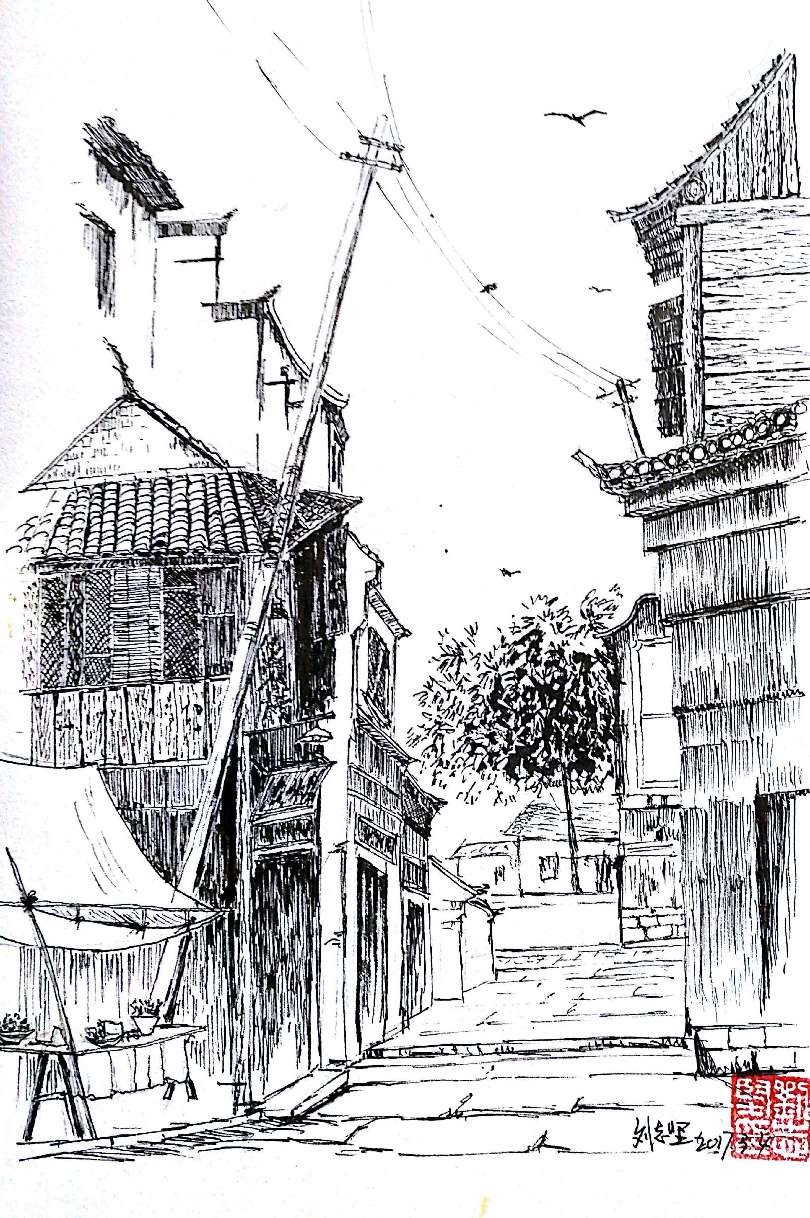 钢笔画特点和工具,钢笔画是一种独特魅力的画种