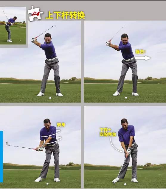 高尔夫挥杆分解图,高尔夫全挥杆图片大全