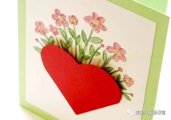 妈妈过生日送什么礼物好手工贺卡,将爱心献给妈妈的贺卡