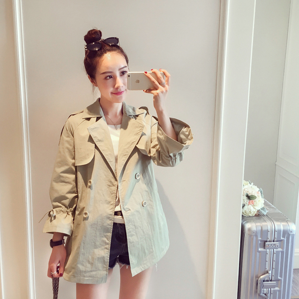 休闲户外风衣外套男,中年风衣外套休闲女