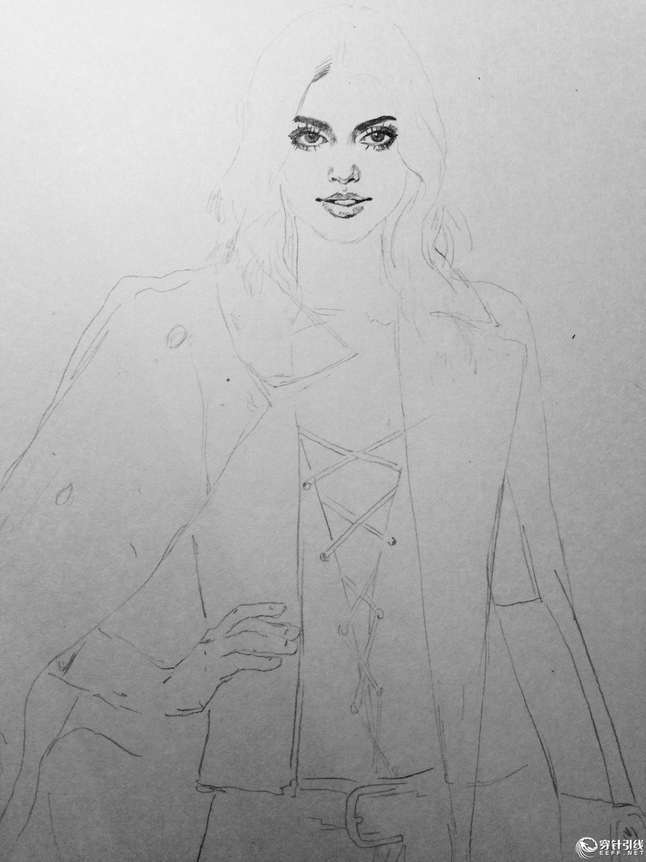 服装设计手绘时装,手绘时尚潮流服装