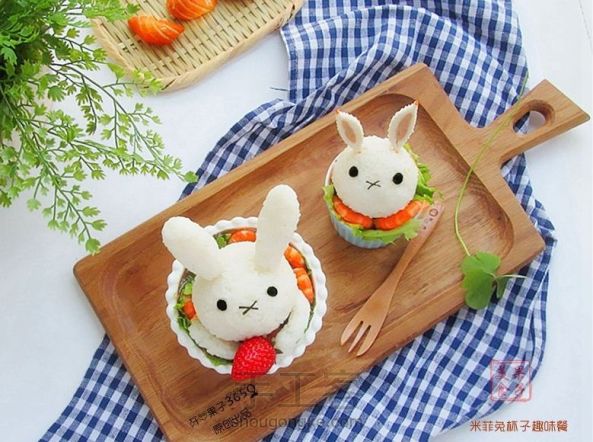 米菲兔杯子趣味餐