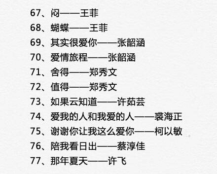 女生找不到合适自己唱的歌怎么办这100首歌请收藏